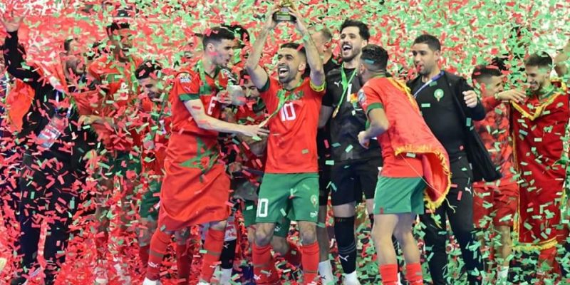 المنتخب الوطني المغربي لكرة القدم داخل القاعة يتوج بلقب كـأس أفريقيا للمرة الثالثة